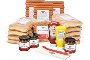 HOT DOG WORLD- Hot dog Set "American Style" (GEFLÜGEL, 115-teiliges Set) für 36 Hot Dogs