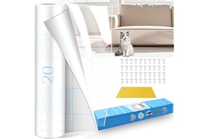 Dictien 40 X 500 CM Protector Sofa Gatos Arañazo, Antiarañazos Gatos Sofa,Protector Puertas Arañazos Perro, Protector de Sofa Anti,Adecuada para Muebles, Puertas, Paredes, Alfombras, Mostradores