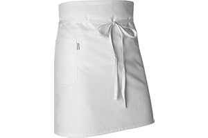 MONZA OBREROL Delantal Hostelería Profesional Corto Con Bolsillo. Ropa Camarero/Camarera. Ref: 6410. Disfruta de la excelencia