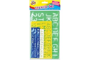 ART BOX Artbox 4 X Set Pochoirs Lettres Alphabet et Nombres