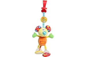 Playgro Dingly Dangly Mimsy Rattle Mirror Feet’s Baby Hanging Toys - Development Toy for Baby 0+ Months - Multi Sensory Infant Toys for Early Learning & Stimulation with Soft Textured Fabric