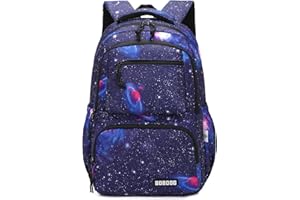 VIDOSCLA Galaxy Kids School Backpack for Boys Primary Students Elementary Bookbag
