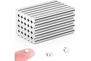 FINDMAG 50 Stück 4 mm x 2 mm Mini Magnete Stark, Kleine Magnet Kühlschrank, Magnete für Magnettafel, Whiteboard Magnet für Handwerk, Fotos
