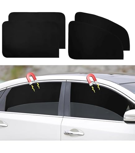 Magnetic Car Sun Shade Curtain For Side Window Baby Kids Children Sunshade Protector Protects Glare Heat Blocks Uv Rays Interior Blocker Blind - View #10