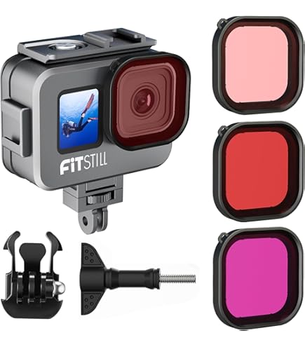 Wasserdichtes Gehäuse Für GoPro Hero 9-13 Mit Tauchfiltern - Perfekt Für Unterwasser-Abenteuer