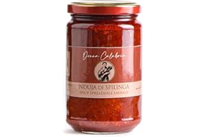 NDUJA di Spilinga - Spicy Spreadable Italian Sausage (280g - 9.88 oz) | Italian Artisan Food Gourmet Delicatessen | Made in Italy by Donna Calabria