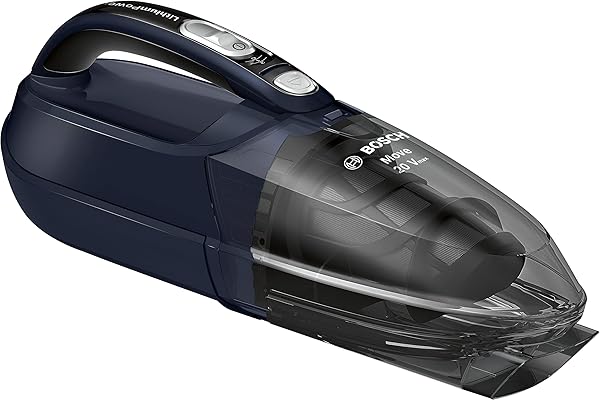 Bosch Electroménager BHN20L, aspirateur à Main, léger et Compact, sans Fil avec Batterie Lithium-ION Rechargeable, autonomie de 45 Min, 2 Vitesses, 20V, Bleu