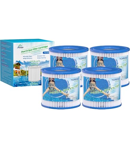 Pack De 6 Filtros Para Piscina Tipo D | Compatibles Con Summer Waves, Summer Escapes E Intex, 10,5x9,5 Cm Para SFS-350, RP-350 Y Más