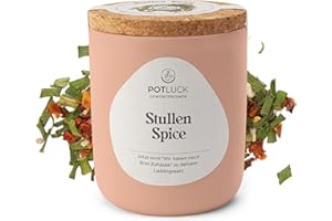 ‎POTLUCK GEWÜRZFREUNDE POTLUCK | Stullen Spice | Gewürzzubereitung im Keramiktopf | 60 g | Vegan, glutenfrei und mit natürlichen Inhaltsstoffen