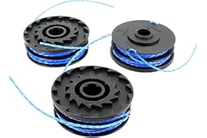 Ryobi Bobine a Filo Doppio da 1.6 mm per Tagliabordi Elettrici Ryobi (RLT4125, RLT5127, RLT6130), Confezione da 3