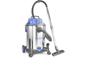 HYUNDAI 1400W 30L 3-In-1 Wet and Dry Electric Vacuum Cleaner HEPA type Filtration 1400W, Industrial Vacuum Cleaner, 4.5m Cable & 19kpa Suction Power Carpet Upholstery Cleaner
