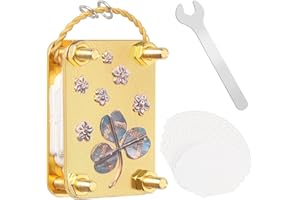 loghohu Mini Flower Press, Flower Press for Adults with 20 Reusable Specimen Papers and Wrench DIY Metal Flowers Pressing Kit for Arts and Crafts Lovers