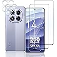 TUTUO [2+2 Pack Tempered Glass Compatible with Xiaomi Redmi note 14 Pro 5G/POCO X7 5G Screen Protector + Camera Lens Protector, [Anti-Scratch] [Bubble Free] HD 9H Hardness 3D Tempered Glass Film