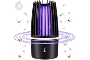 GOUSHY Professionale Lampada Antizanzare Elettrica, USB Zanzariera Elettrica, Trappola Zanzariera Elettrico con UV, 360° Mosca Insetti Elettrico Anti Zanzara per Esterno Interno