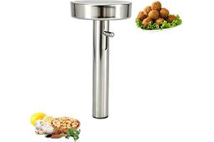 Zzsjkjzm falafel-sked, falafel-spade med hål, Falafel-tillverkningssspade – Falafel portionskopa av rostfritt stål av livsmed