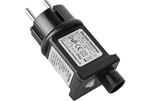 LEIKURVO Alimentatore LED 31V 6W, Trasformatore LED Trasformatore LED IP44 Standard GS con 8 Modalità, Funzione di memoria timer, utilizzato per la luce di Natale, la luce della stringa