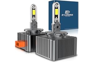 D-Lumina D3S LED Lampadine LED per Auto a Prova di Errore Canbus 170W 39000LM 600% Luminosità, Sostituisci Lampadine Allo Xeno HID OEM Plug and Play - 2 lampade
