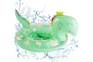 Shinybox Anello da Nuoto per Bambini, Salvagente Neonato Piscina, Dinosauro Galleggiante Anello di Nuoto, Gonfiabile Baby Piscina Galleggiante, Salvagente Gonfiabile per Bambini