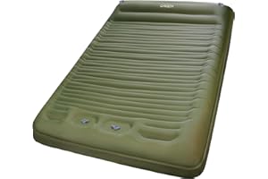 Origem Matelas Autogonflant 2 Personnes, 14CM Matelas de Camping 2 Personnes Ultra Épais avec Pompe à Pied Intégrée, Matelas Gonflable 2 Personnes pour Tente, Camping, Randonnée et Voyage