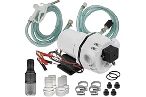 AMUR KIT POMPES AdBlue® POMPE À URÉE, pompe chimique, avec tuyau d'aspiration et de pression, pistolet à buse et accessoires, avec ENROULEMENT EN CUIVRE. Pompe électrique pour pompe vide-fût DIESEL