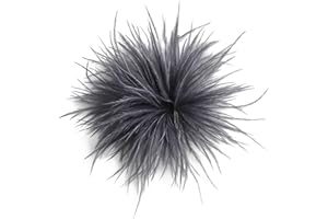 Baesics Feder Brosche Damen 2-in-1 Handgemachter Federschmuck Fluffy Anstecker Vintage Stil Hutaccessoire Hochzeit Party Fasching Haarclip Fascinator für Blazer Kleid Jacke – Boho Blumen Design