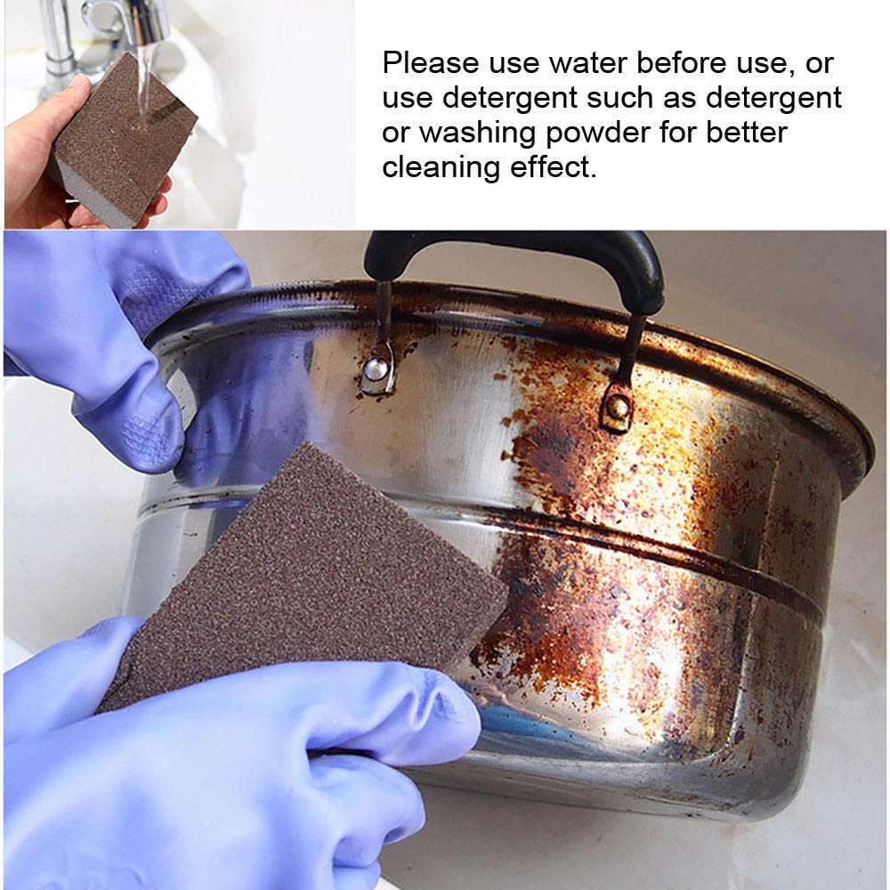 Globaldream-6-Pezzi-Spugna-per-smeriglio-Spugna-Gomma-Magica-per-la-rimozione-della-ruggine-Pulizia-in-Cotone-Gadget-da-Cucina-Accessori-Decalcificazione-Pulire-Rub-Pentola-Utensili-da-Cucina