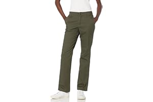 Amazon Essentials Mujer Pantalón Chino de Sarga Elástica Corte Ajustado y Pierna Recta
