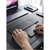 Katlanabilir Bluetooth Klavye + Touchpad Ultra Taşınabilir Type-C Şarj Siyah Tek Ebat