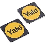 Yale P-YD-01-CON-RFIDPB Smart Door Lock Phone Tag, Black, Pack of 2