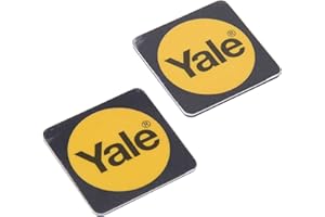 YALE SECURITY Yale P-YD-01-CON-RFIDPB Etichetta telefonica Smart Door Lock, Nero, Confezione da 2, Set di 2 Pezzi