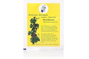 ARAUNER TROCKENHEFE/Weinhefe 5 g"BORDEAUX" trocken Kitzinger Trockenhefe für Apfelwein Wein vergären für 10-50 Liter