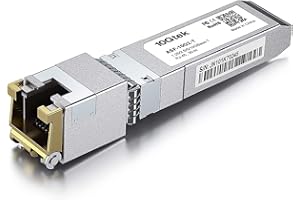 10Gtek for Ubiquiti UniFi 1.25/2.5/5/10GBase-T SFP+ RJ-45 CAT.6a Copper Transceiver, up to 30 meters