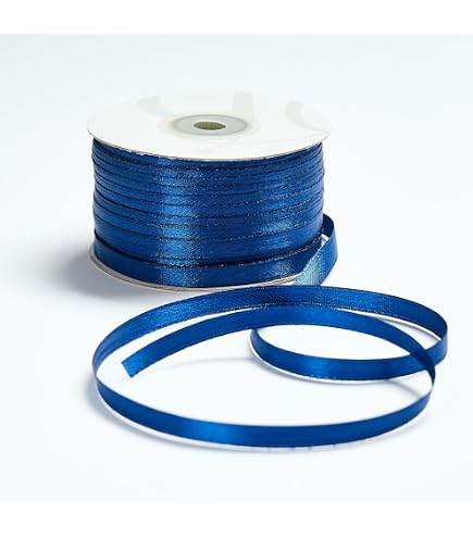 Furlanis - Nastro Doppio Raso, Tessuto Italiano - Blu Scuro, 40 mm x 25 m