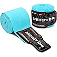 Meister Junior 108" Semi-Elastic Hand Wraps for MMA & Boxing (Pair)