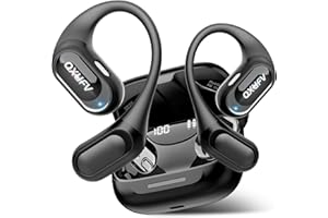 QXUFV AI Language Translation Earbuds Real Time, 4-in-1 Bluetooth 5.4 Translator Earbuds, Supports 164 Languages & 7 Translation Modes with AI App, 50H Translator Device, Ideal for Travel/Business/Leaning