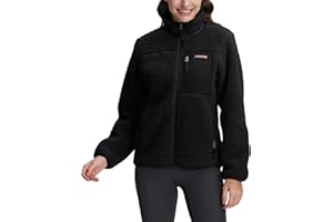 Pioneer Camp Outdoor Fleecejacke für Damen, Windabweisend, Hochwertig (550g), Elastische Bündchen & Saum - Warme Winterjacke für Alpine Aktivitäten & Alltag