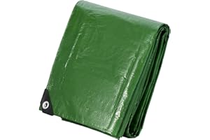 Velway Plandeka wodoodporna, wytrzymała, 2 m x 3 m, 100 g/m², plandeka ze wzmocnionymi oczkami, ochrona przed promieniowaniem UV, folia z tworzywa sztucznego, idealna do uniwersalnej ochrony wewnątrz