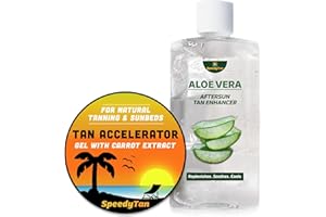 SPEEDYTAN Premium Tan Accelerator Gel - For Sunbed Use & Natural Tanning - Natural Tanning Accelerator With Carrot Tanning Oil - UK Based Brand