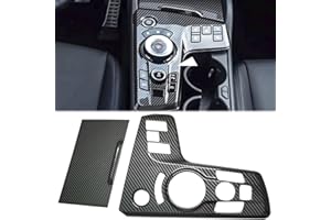 HEYOUTH 2pcs Accessori interni auto per Kia Sportage, Consolle Centrale Wrap Kit Adesivi in Fibra di Carbonio Decalcomanie for Sportage NQ5 2022 2023,Solo versione ibrida
