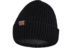 DOWSKWX Gorro Invierno Hombre, Sombrero de Invierno Hombre con Forro Polar Cálido y Suave Gorro de Punto Gorro Beanie Mujer Hombre