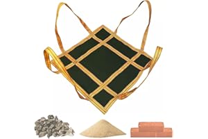 Aisny Rete di Sollevamento 200 x 200 CM, Rete di Sollevamento Sospesa in Tela 2,5T Elevata capacità di Carico Rete Sospesa di Carico con Maniglia per Materiali da Costruzione Consegna Merci Scarico