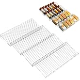 xyuayamz Spice Racks for Kitchen Drawers, Spice Rack Drawer, Extendable from 30 to 60 cm, Spice Rack Holder Drawer for Kitche