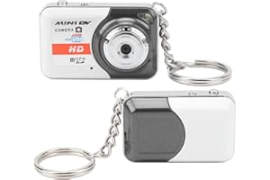 SXHLSELLER Mini Cámara DV HD, Grabadora de Vídeo Con Detección de Movimiento, Compatible Con Memoria 32G, USB Llavero Para Cámara Web, Regalo (Gris-Plata)