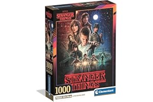 Clementoni - Puzzle Adulto 1000 Piezas Stranger Things S01 Compact Box, 39978