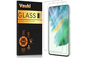 Vauki Zestaw 2 szklanek hartowanych do Samsung Galaxy S21 FE 5G, szkło ochronne ekran, folia ochronna HD przezroczysta twardość 9H ultra odporna odporna na zarysowania o wysokiej przejrzystości 99%