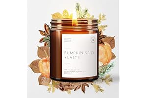‎BOHORIA BOHORIA® Premium Duft-Kerze aus natürlichem Sojawachs – Enthält natürliche ätherische Öle Kerze im Glas 2023 Update (Pumpkin Spice Latte)