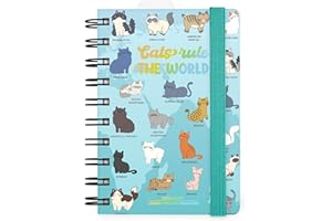 Legami - Agenda diaria con espiral pequeña 2026, Kitty, 12 meses pequeña, cierre con elástico, agenda de enero 2026 a diciembre de 2026, en papel FSC certificado, 8,5 x 13 cm