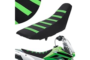 AnXin Universal Motorcycle Gripper Seat Cover Rubber Soft Skin Covers Fit for Most of Dirt Bike Such as SX CRF KXF RM YZ YZF KLX 125 250 150 200 250 350 450 Dirt Pit Bike Off Road Green