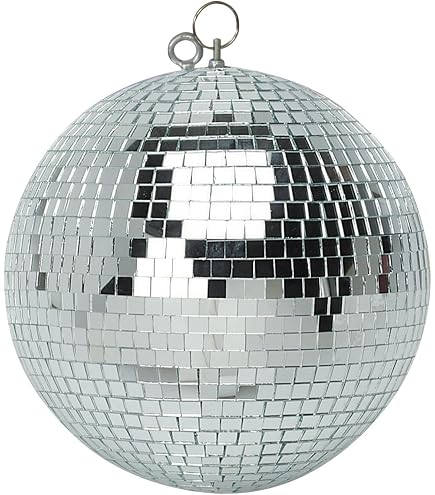 Eurolite Boule Miroir 50 Cm - Facettes En Verre - Oillets De Montage Et Sécurité