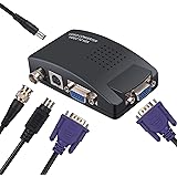 LiNKFOR VGA S-Video BNC to VGA Converter with Extra 6 Accessories S-Video to VGA Converter Box BNC to VGA Adapter VGA Input to VGA Output Video Converter Adapter for CCTV DVR PC Laptop to TV Projector